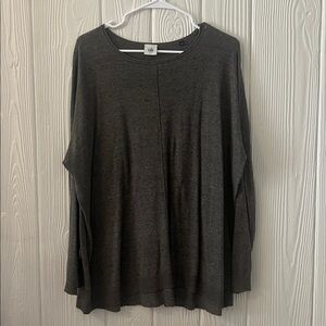 Club Monaco Charcoal Long Sleeve Top